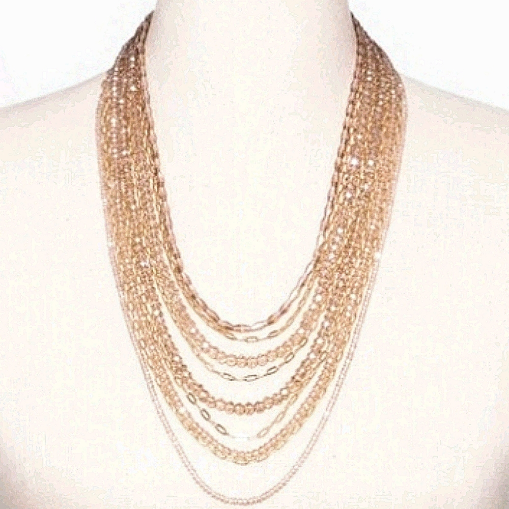 Nwt A New Day Chain, Beaded Multi-Strand Necklace - Picture 14 of 16